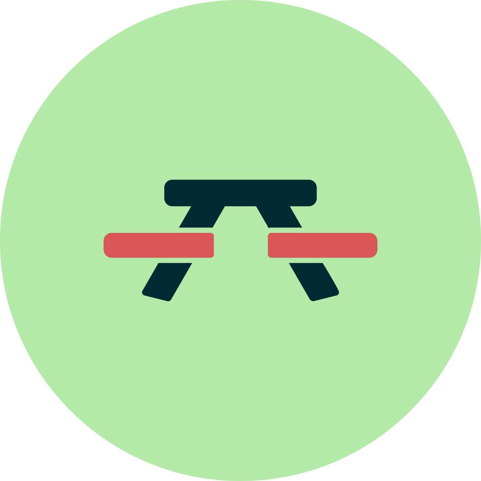 Picnic Table Vector Icon