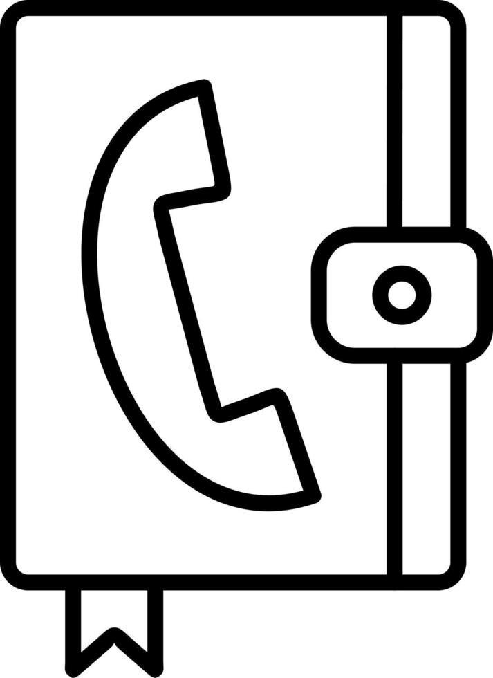 icono de vector de libro de contacto