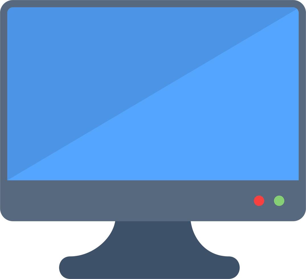 icono de vector de pantalla de monitor