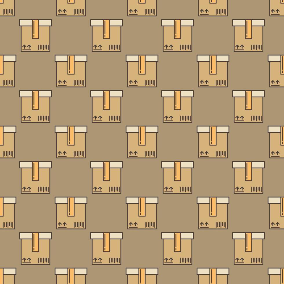 Box vector Warehouse colored seamless pattern or background
