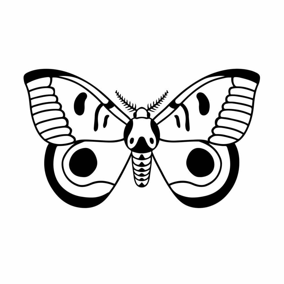 símbolo del logotipo de mariposa. diseño de plantilla. ilustración de vector de tatuaje animal.