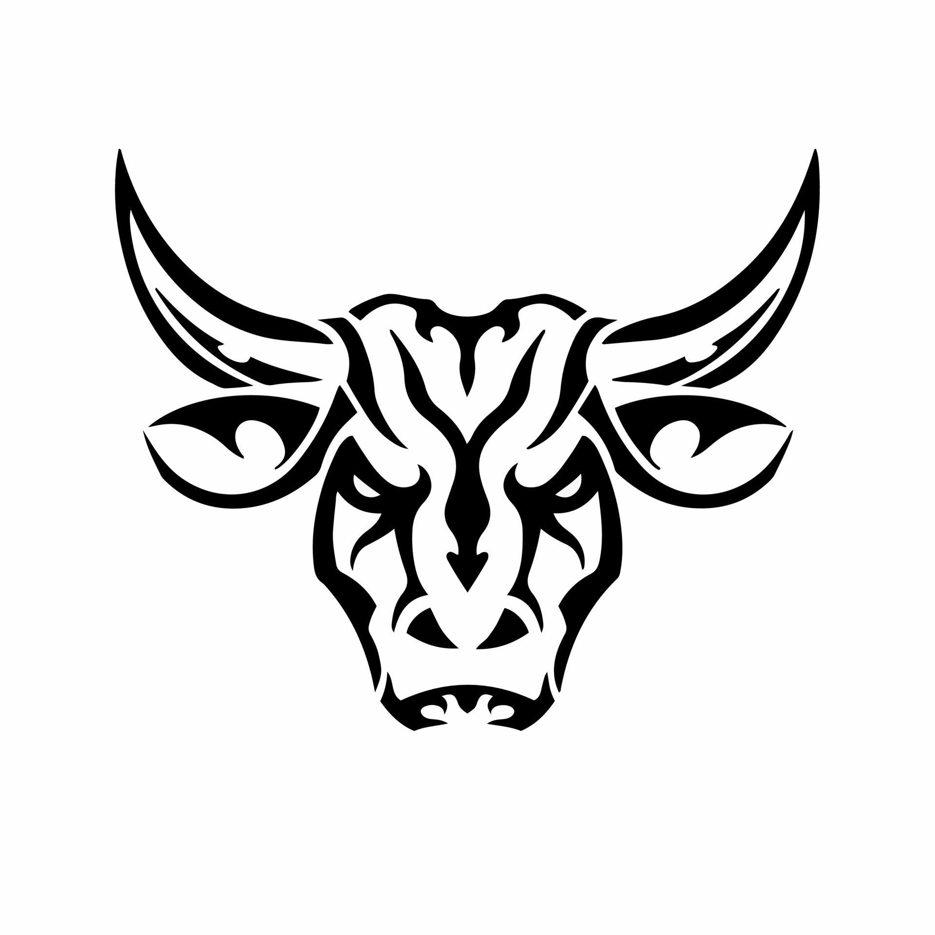 Tribal Bull Head Logo. Tattoo Design. Animal Stencil Vector Illustration 19015715 Vector Art at Vecteezy Tribal Bull Head Logo. Tattoo Design. Animal Stencil Vector Illustration 19015715 Vector Art at Vecteezy