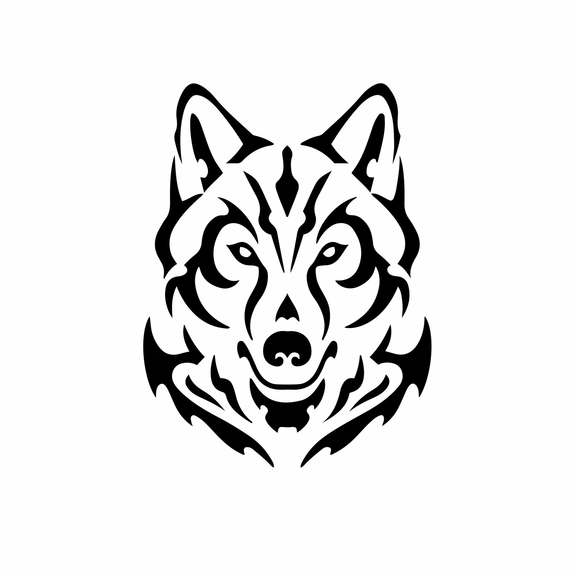 wolf head tattoos