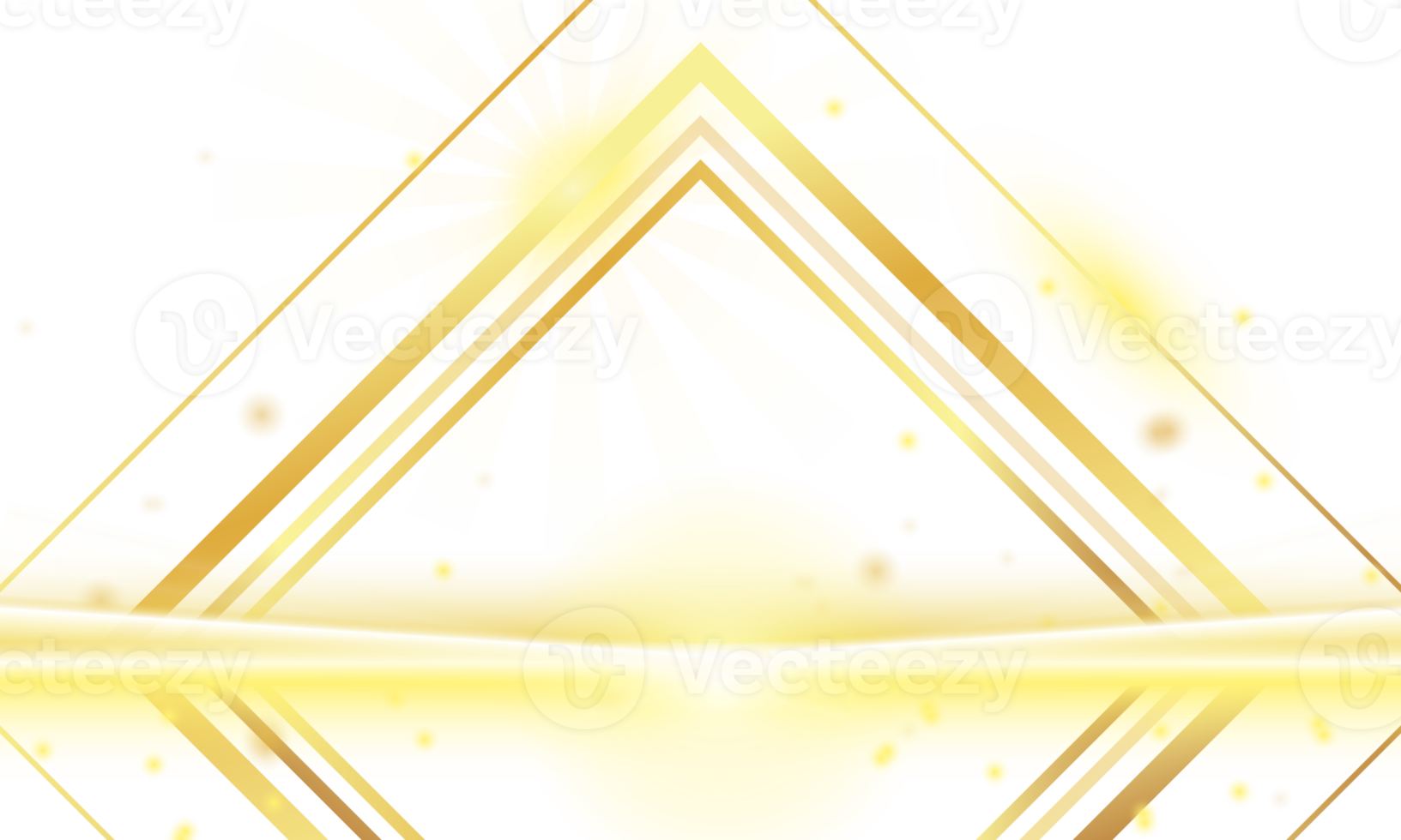 geometric golden frame png
