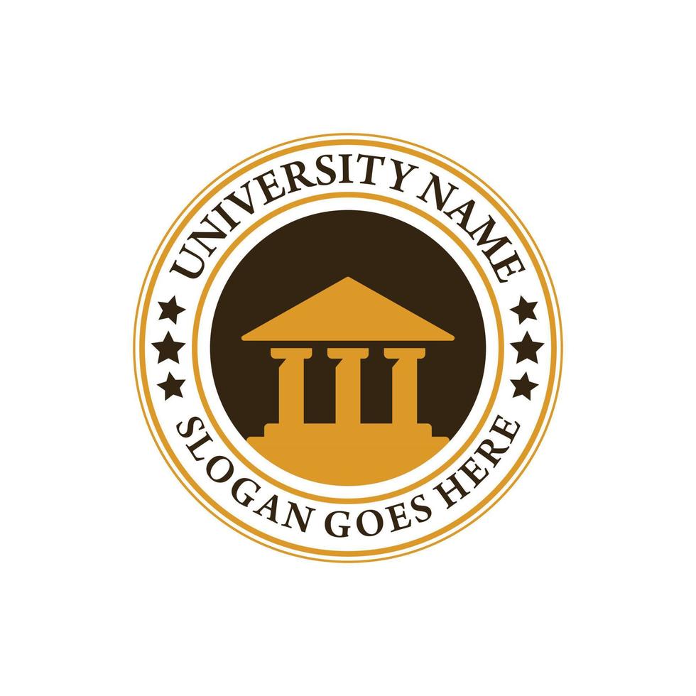 University college school badge logo vector