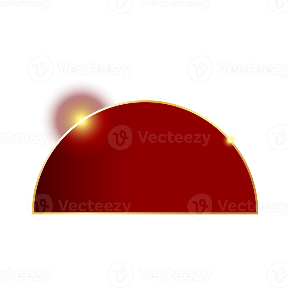 half round shape with light flare for design element 19016702 PNG
