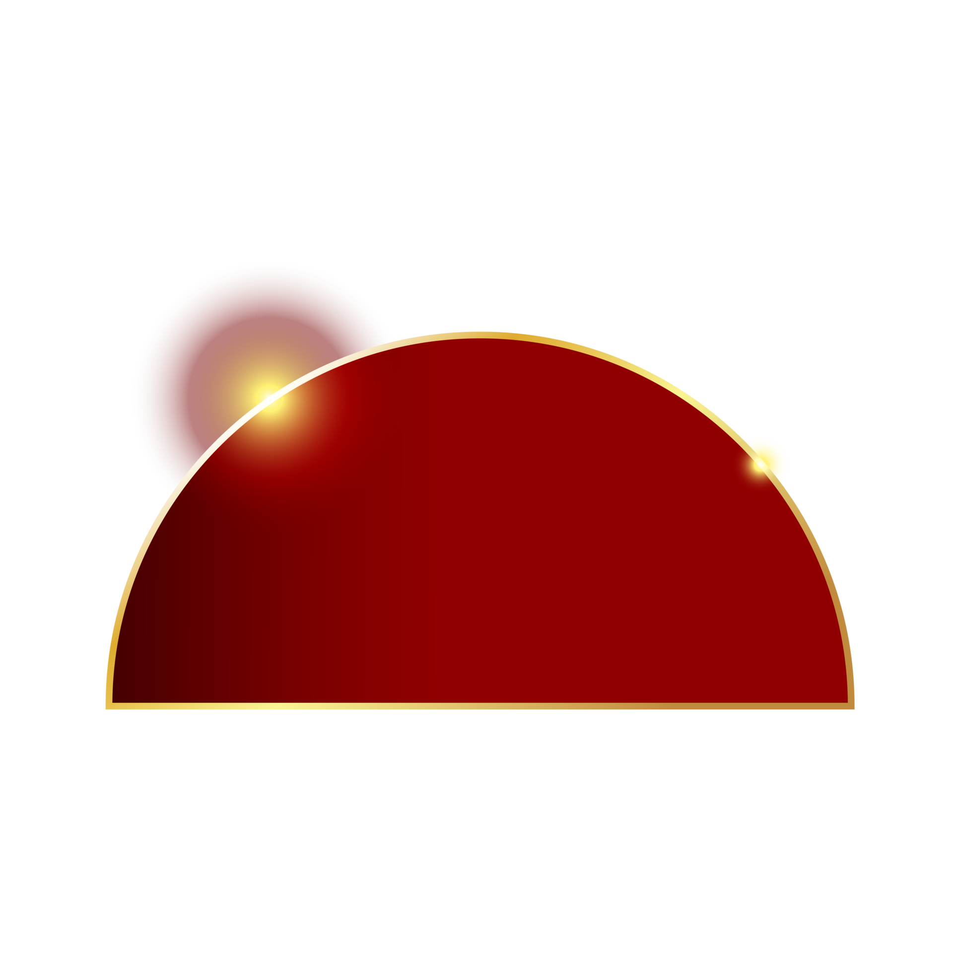 half round shape with light flare for design element 19016702 PNG