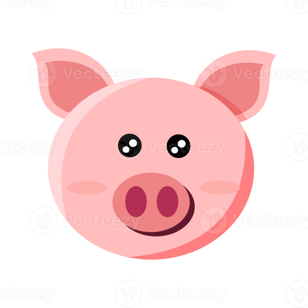 dessin animé cochon rose png