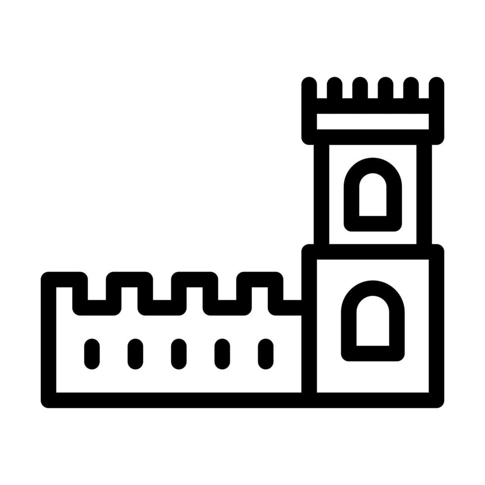 Belem Tower Icon Design vector