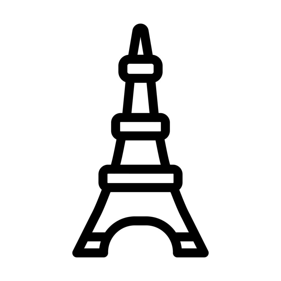Eiffel Tower Icon Design vector