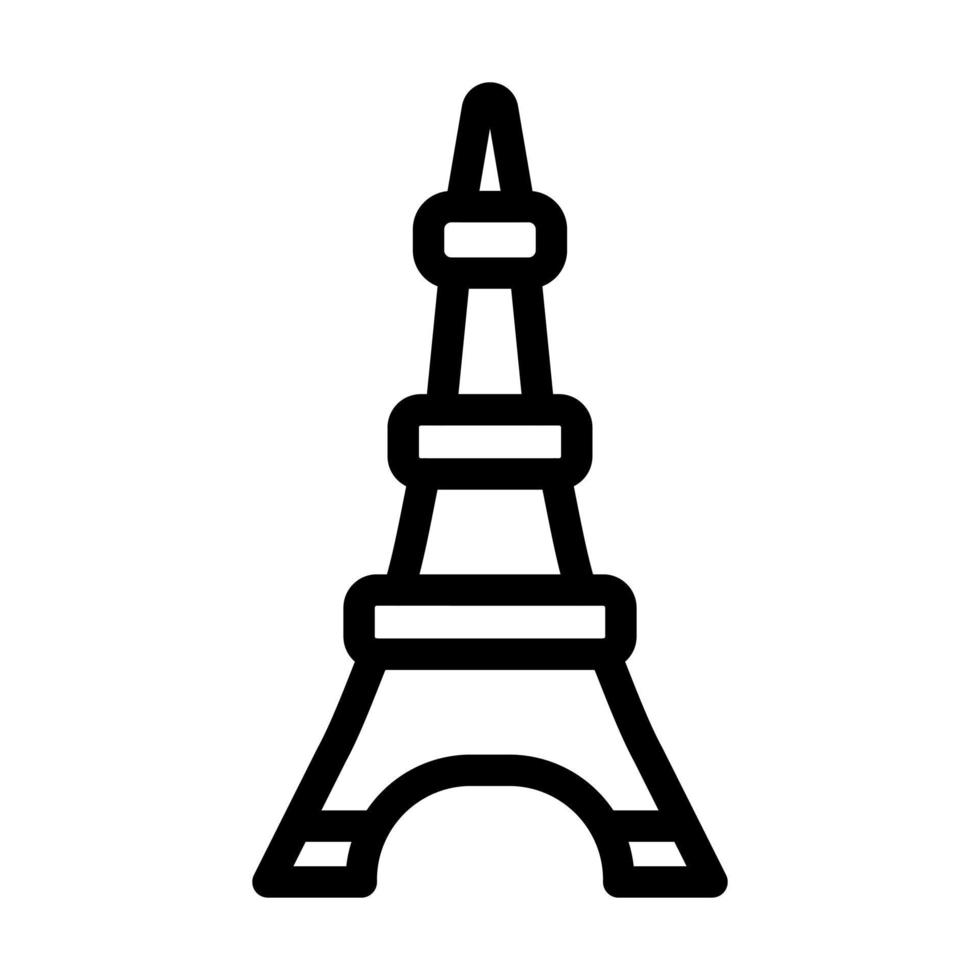 Eiffel Tower Icon Design vector