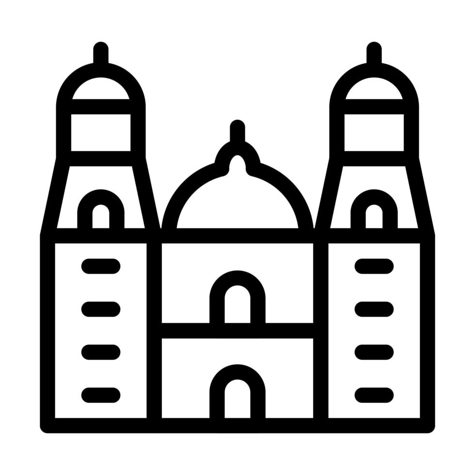 Cathedral Of Morelia Icon Design vector