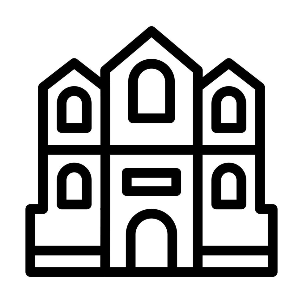 diseño de icono de la catedral de mian vector