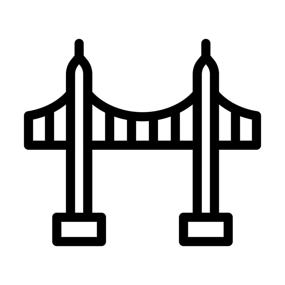 diseño de icono de puente de vincent thomas vector