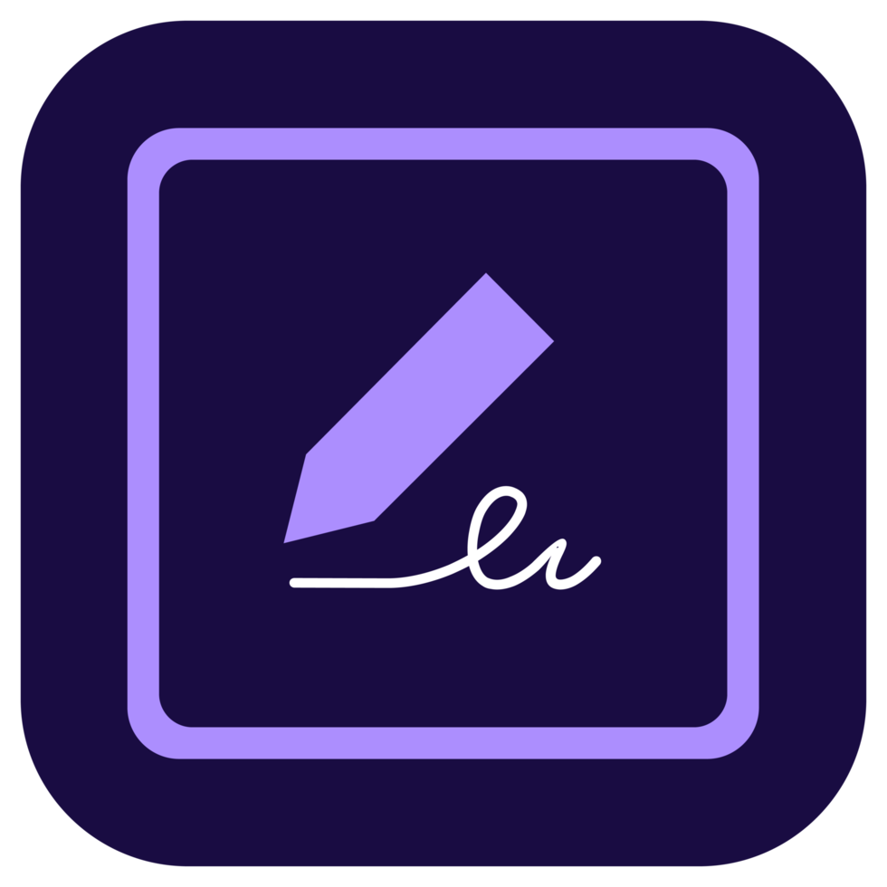 Adobe fill and sign icon png