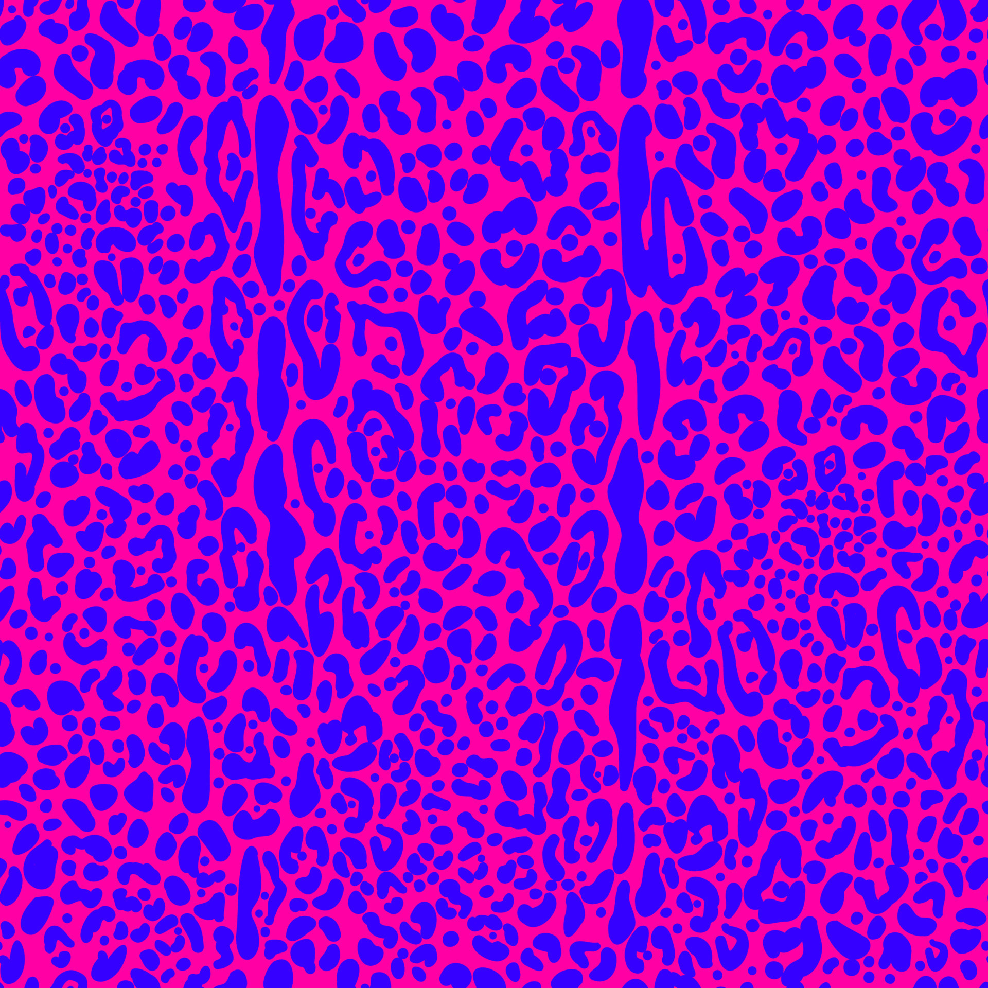Leopard print seamless pattern. Neon cheetah skin 80 90s design. Bright