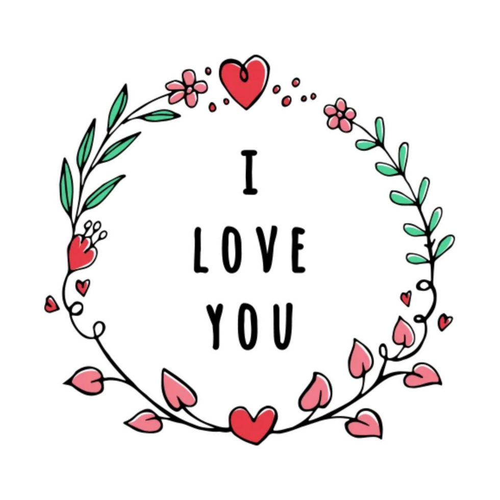 Happy valentine day sticker png