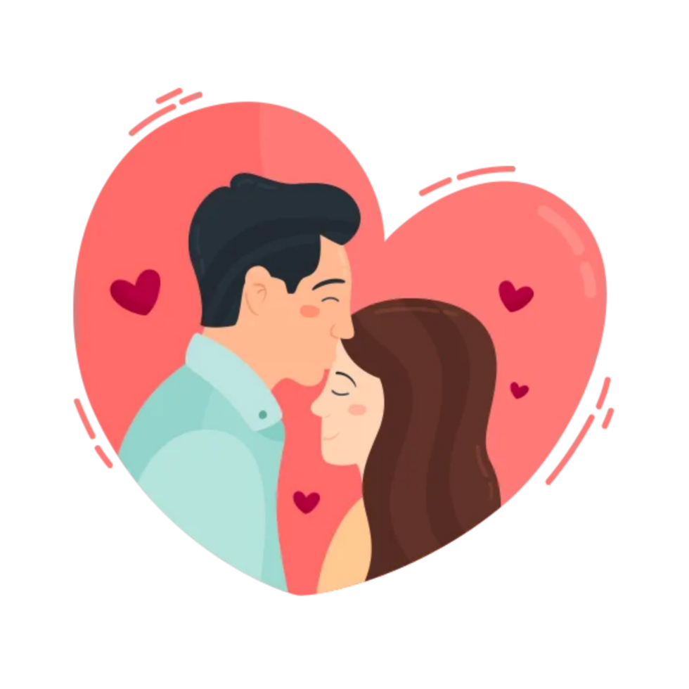Happy valentine day sticker png