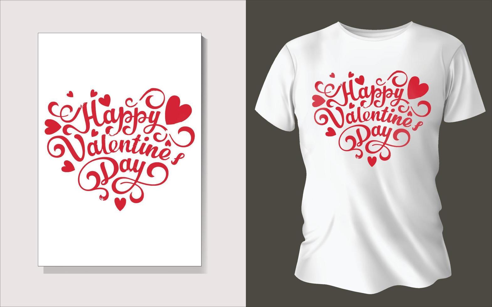 Valentines day special Tee shirt design vector
