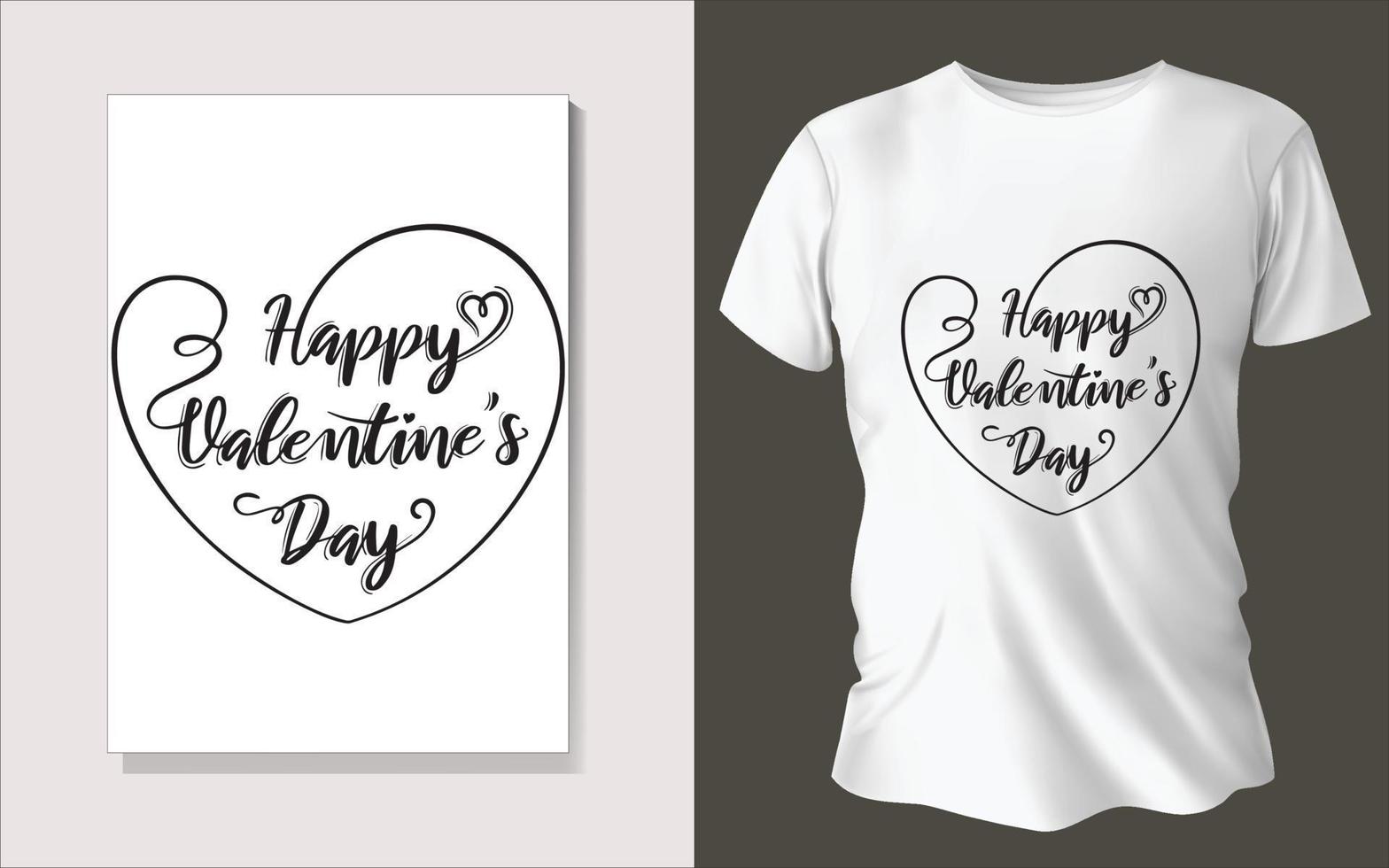 Valentines day special Tee shirt design vector