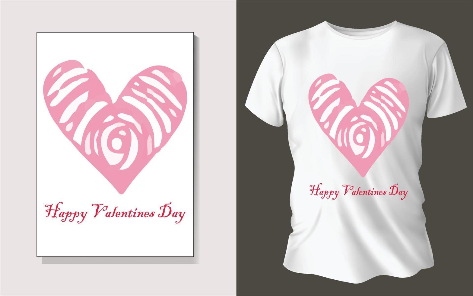 Valentines day special Tee shirt design vector