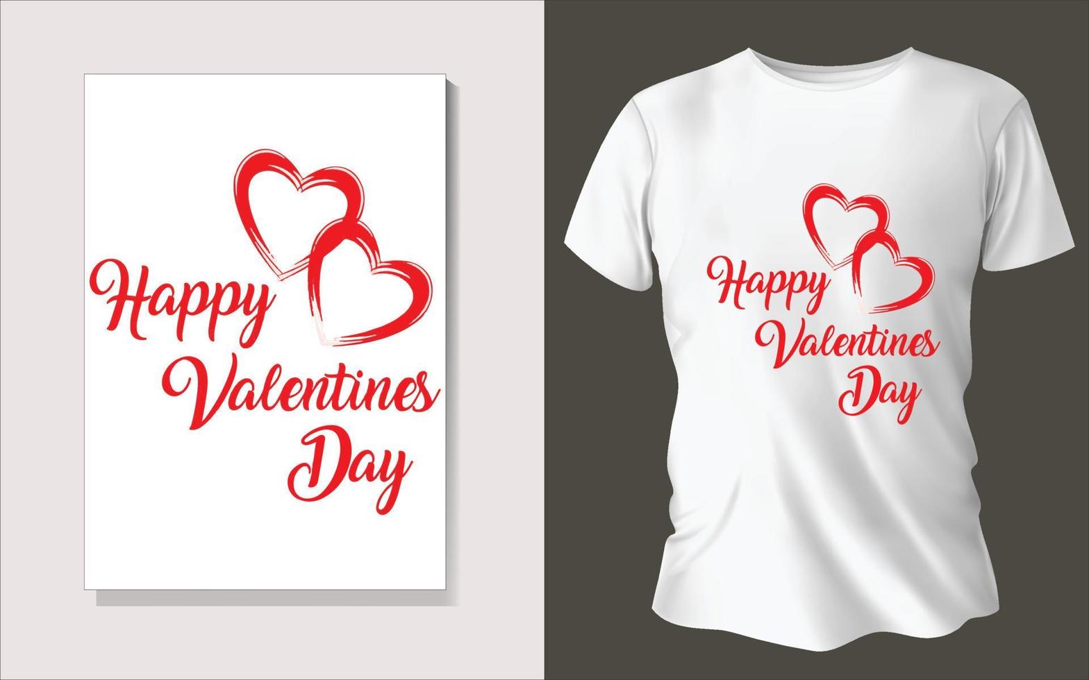 Valentines day special Tee shirt design vector