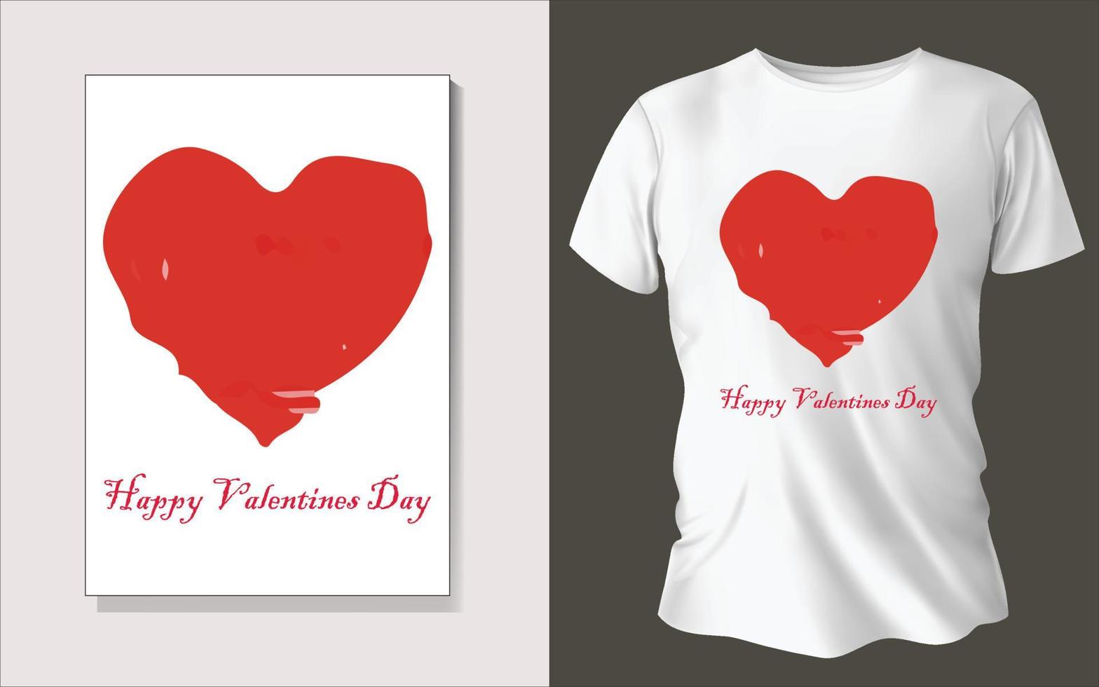 Valentines day special Tee shirt design vector