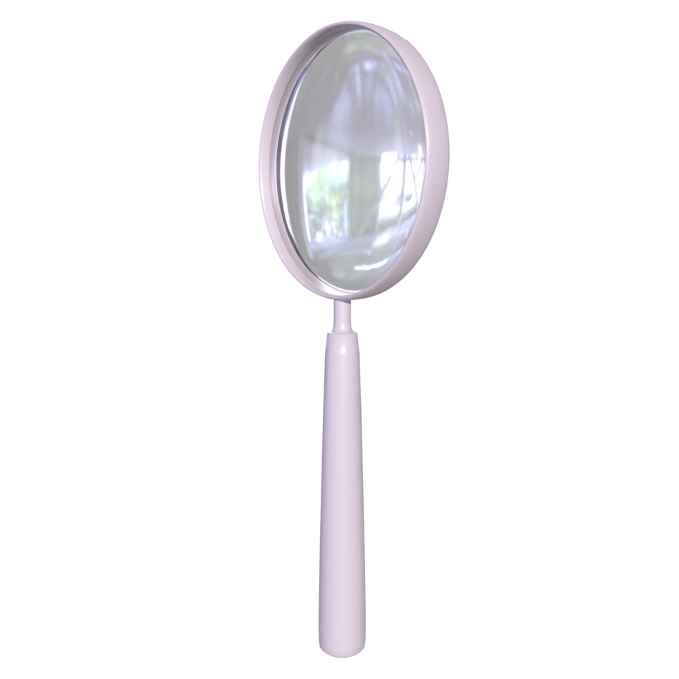 Magnifying glass isolated on transparent png
