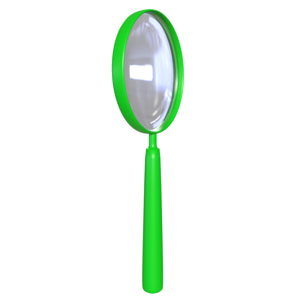 Magnifying glass isolated on transparent png