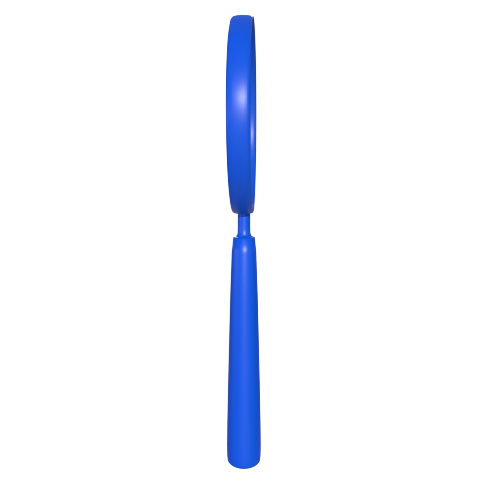 Magnifying glass isolated on transparent png