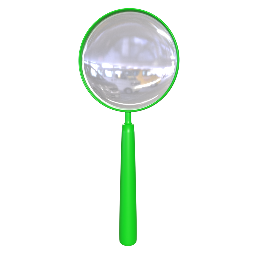 Magnifying glass isolated on transparent png