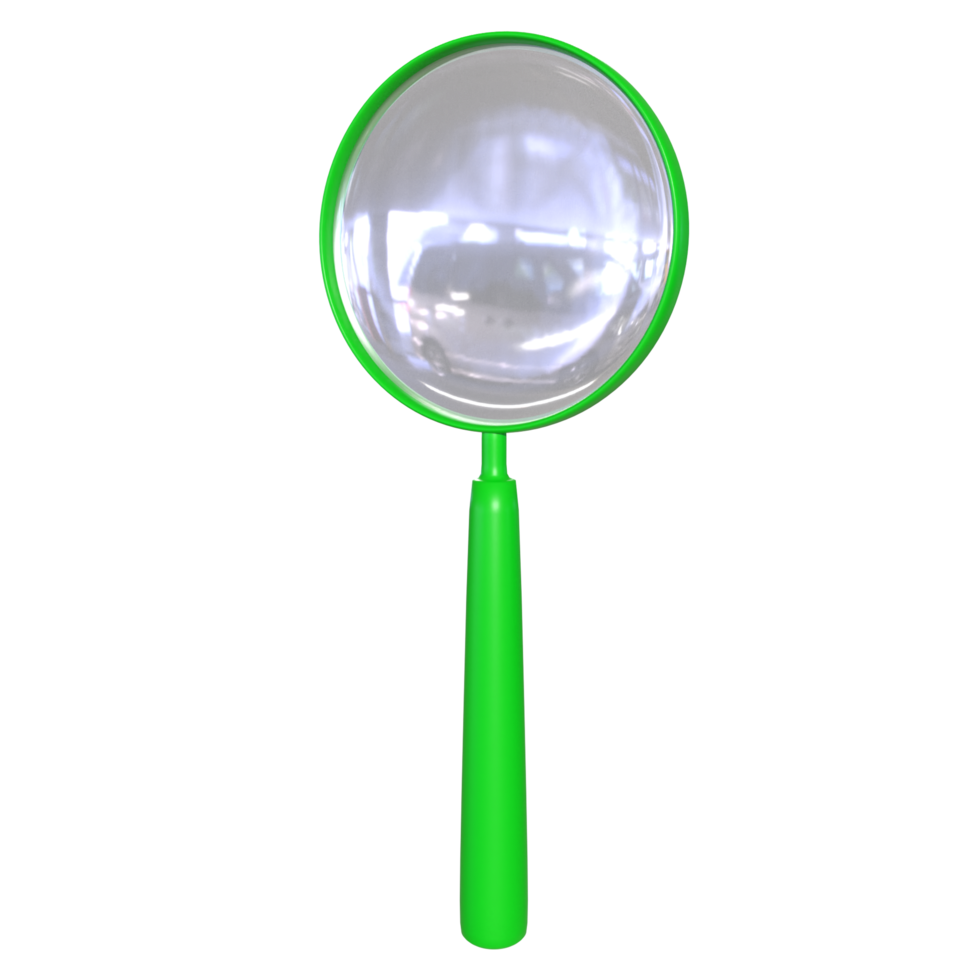 Magnifying glass isolated on transparent png