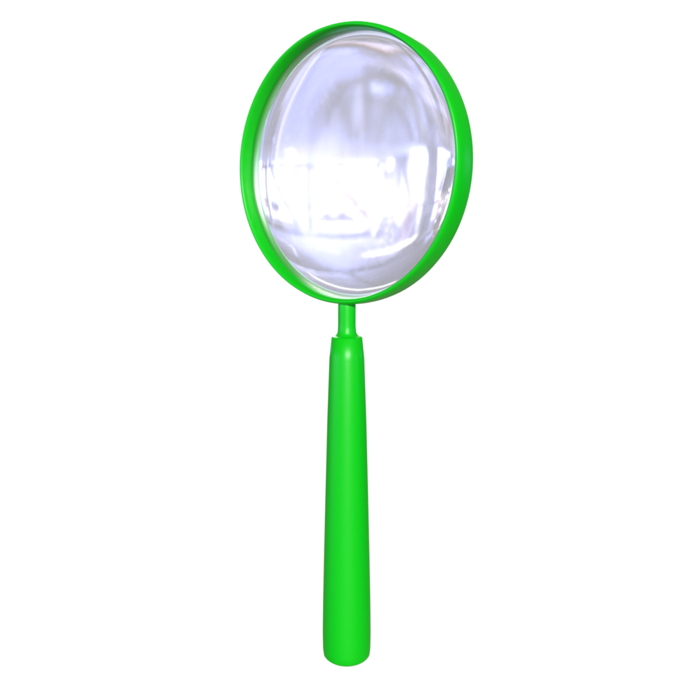 Magnifying glass isolated on transparent png