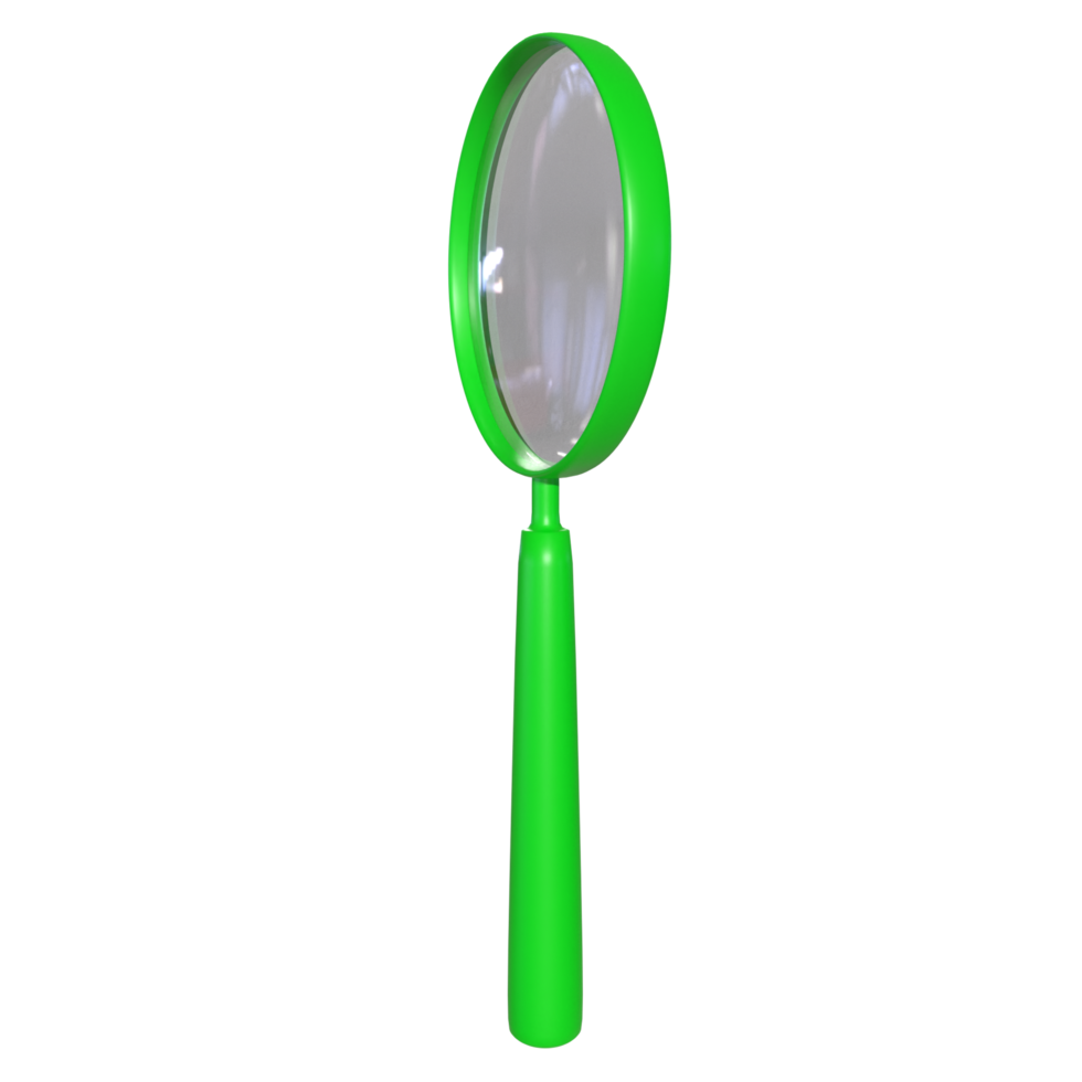 Magnifying glass isolated on transparent png
