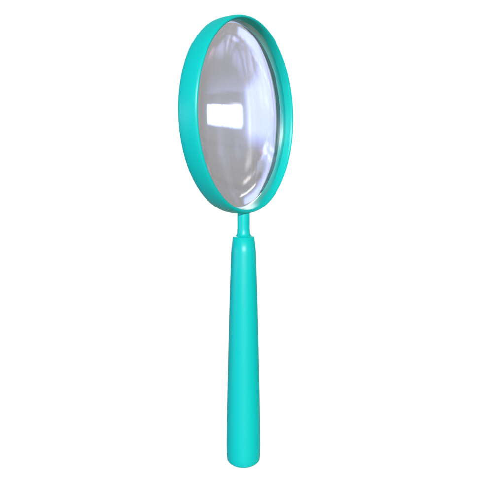 Magnifying glass isolated on transparent png