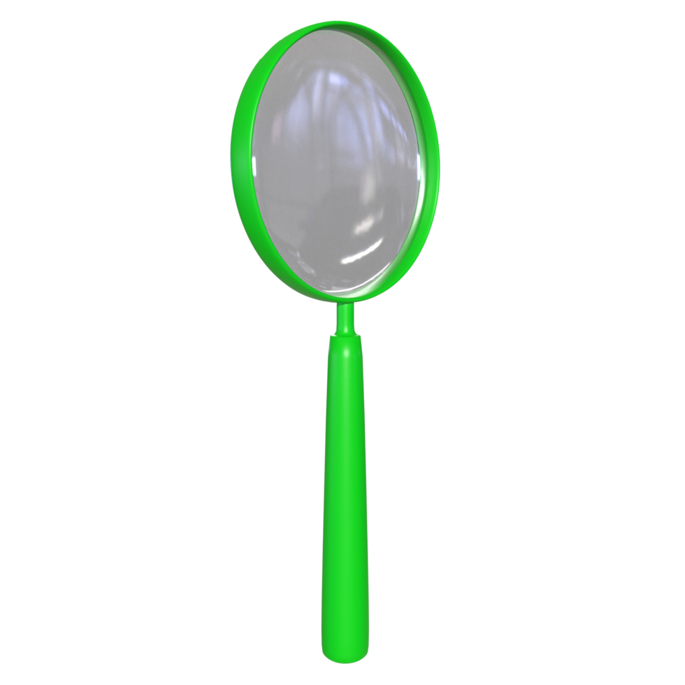 Magnifying glass isolated on transparent png