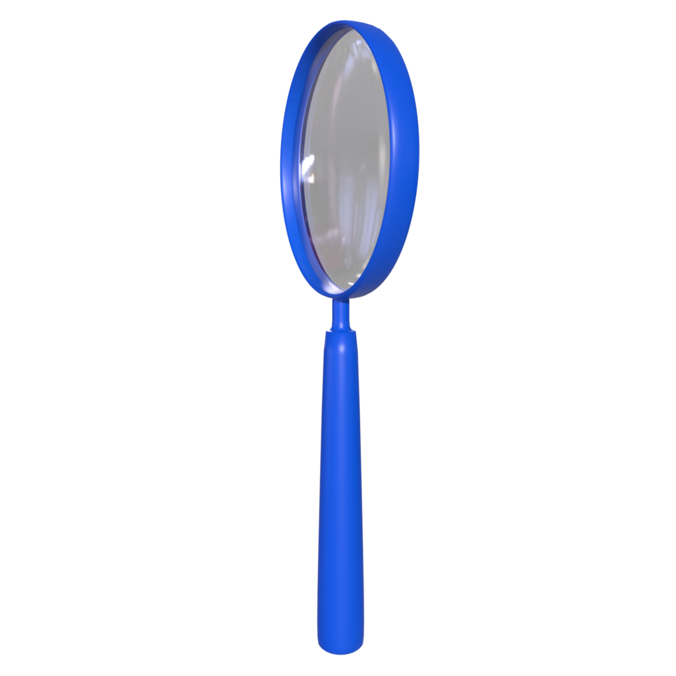 Magnifying glass isolated on transparent png