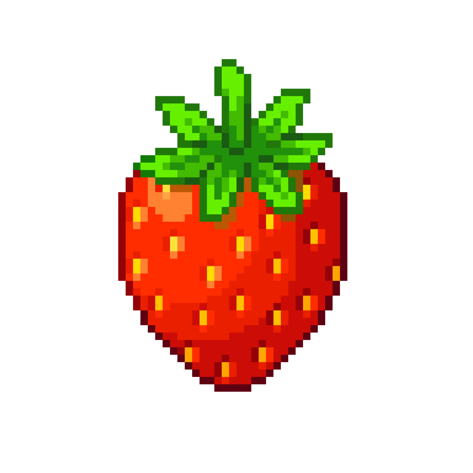 An 8-bit retro-styled pixel-art illustration of a golden apple