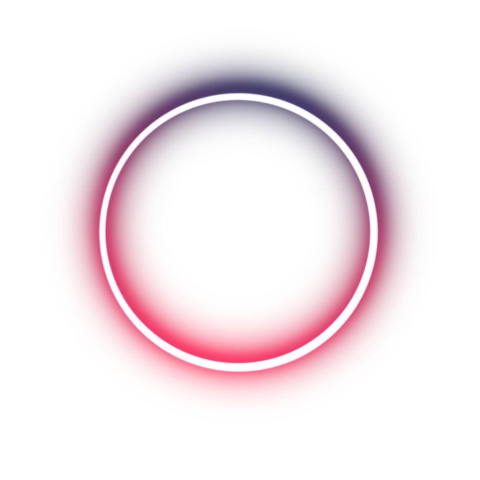círculo vermelho florescente png