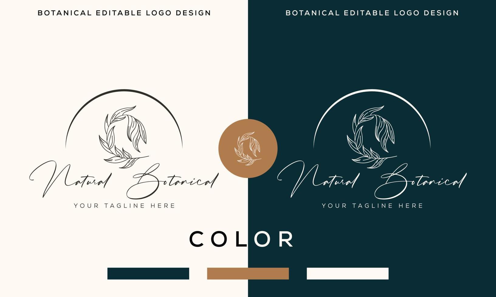 logotipo dibujado a mano con elementos florales botánicos con flores silvestres y hojas. logo para spa y salón de belleza, boutique, tienda orgánica, bodas, diseñador floral, interior, fotografía y cosmética. vector