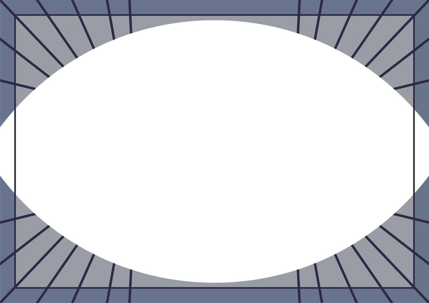 Gray and white oval background color with stripe line shape. Template like abstract eye. Suitable for social media. Template layout. Frame, boarder for text, picture, advertisement. Empty space. vector