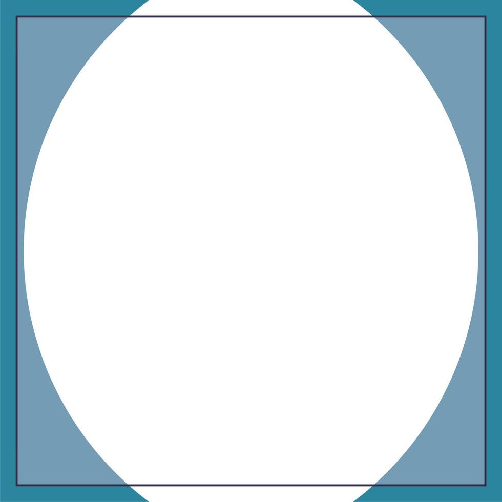 Blue and white circle background color with stripe line shape. Suitable for social media post and web internet ads. Template layout. Frame, boarder for text, picture, advertisement. Empty space. vector