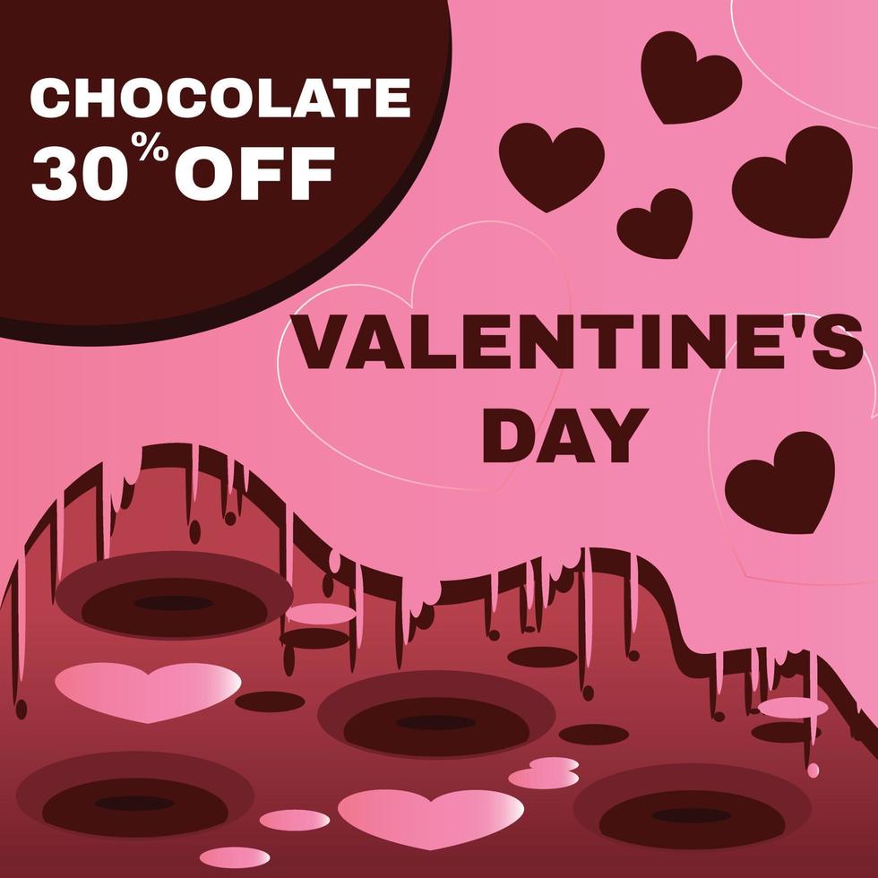 social media post valentine day vector