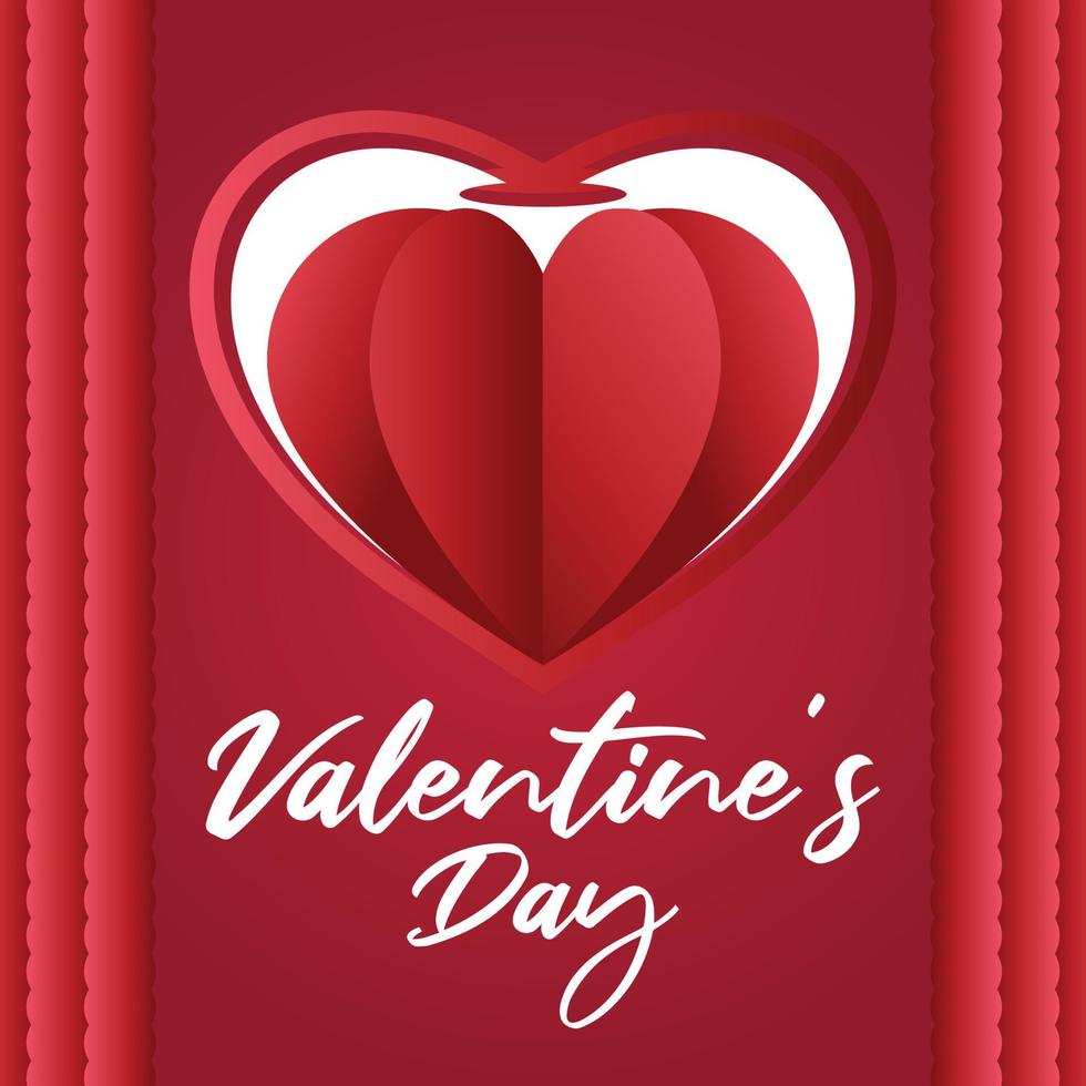 social media post valentine day vector