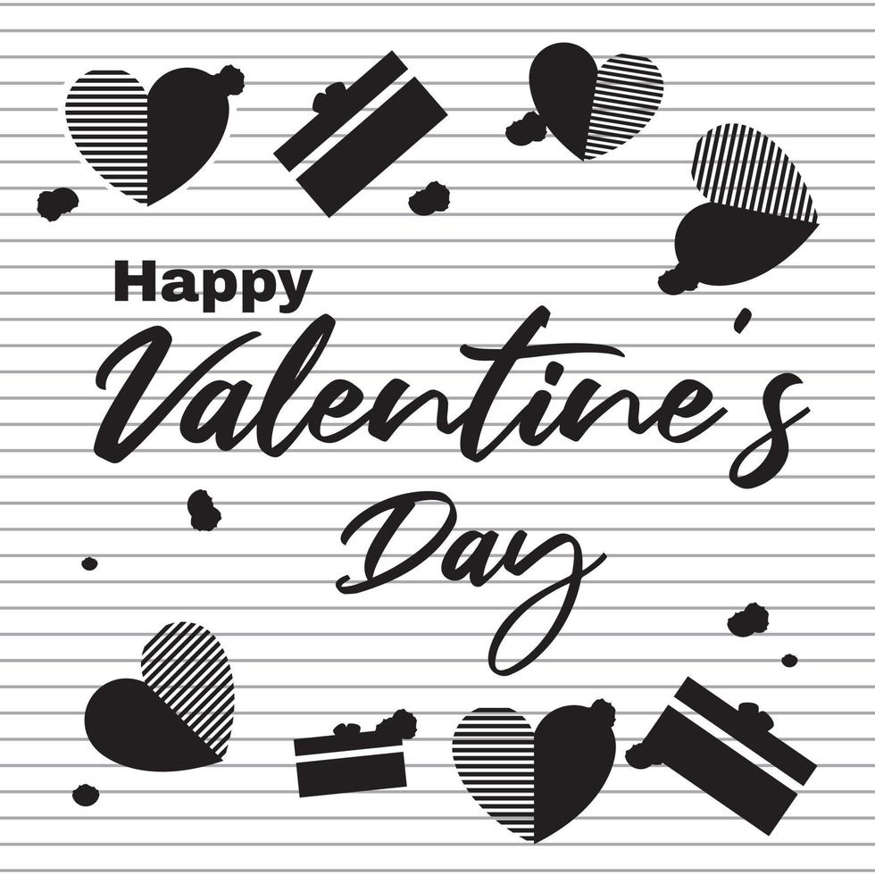 social media post valentine day vector