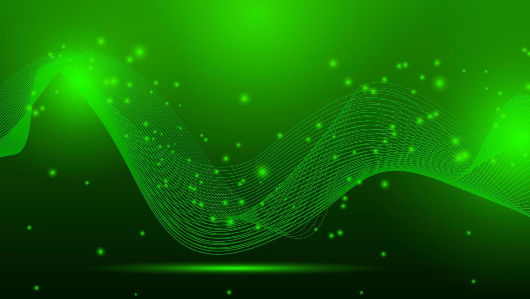 Abstract modern background of green colored particles perfect for templates, banners, posters, flyers and more. vector