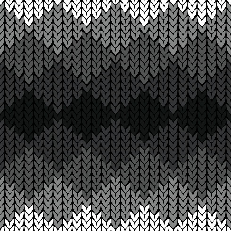 Seamless zigzag knitting pattern vector