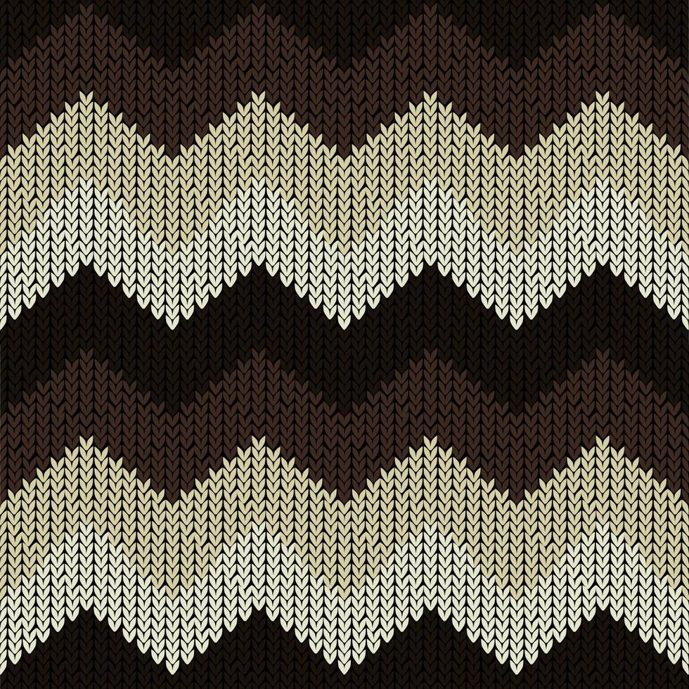 Seamless zigzag knitting pattern vector