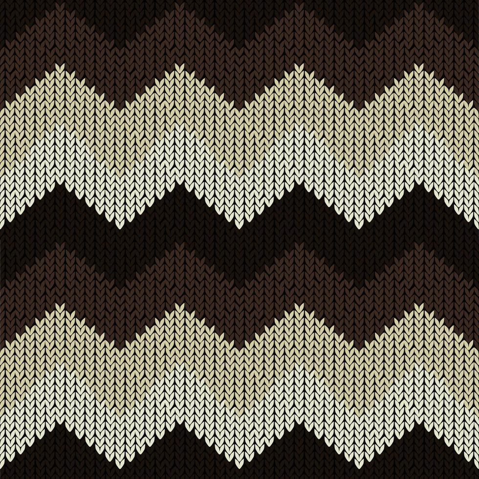 Seamless zigzag knitting pattern vector