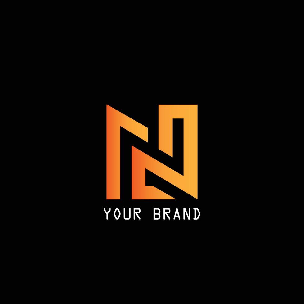 diseño de logotipo de letra n fresco y simple adecuado para el logotipo de su marca vector